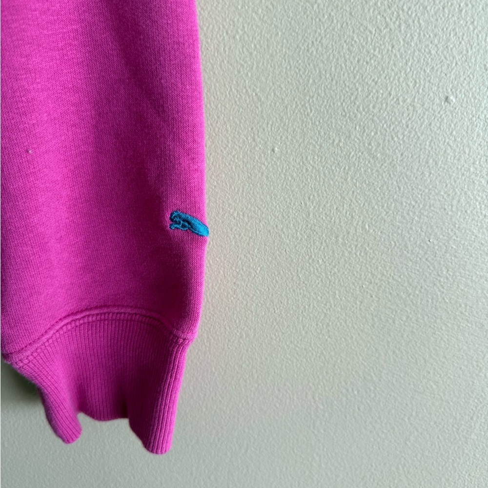 Puma Vibrant Pink Hoodie with Blue Details - Picture 3 of 8
